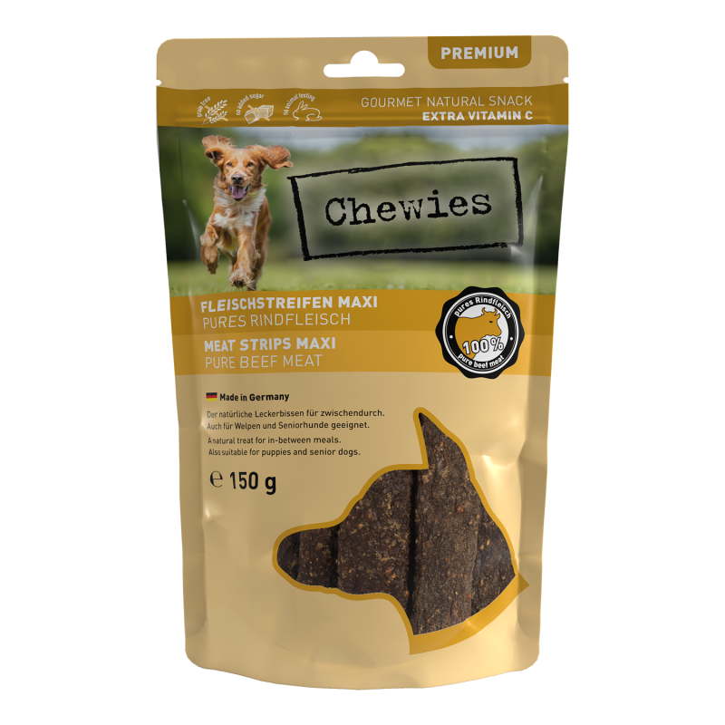 Chewies Fleischstreifen Rind 150g