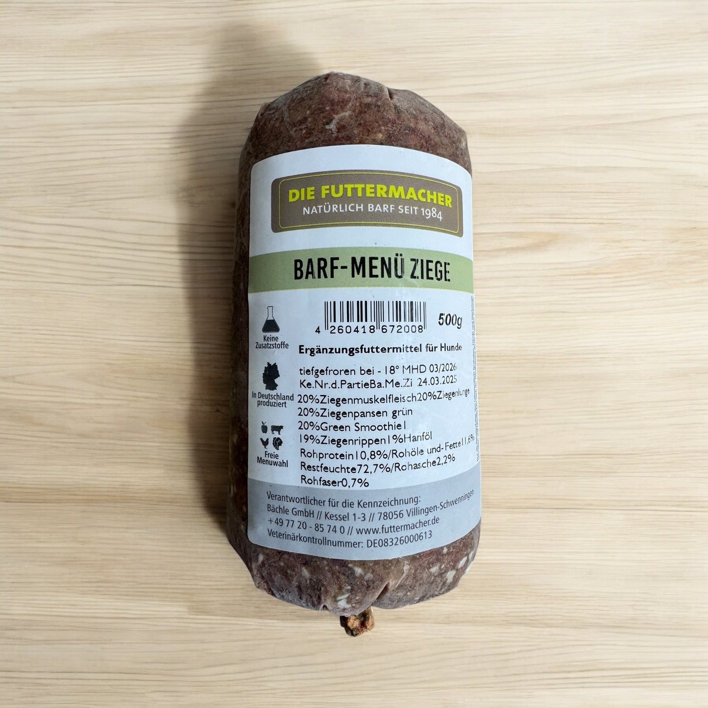 BARF Menü Ziege 500g