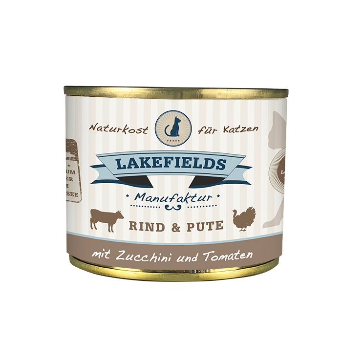 DOSENFLEISCH-MENÜ RIND UND PUTE FÜR KATZEN 200g