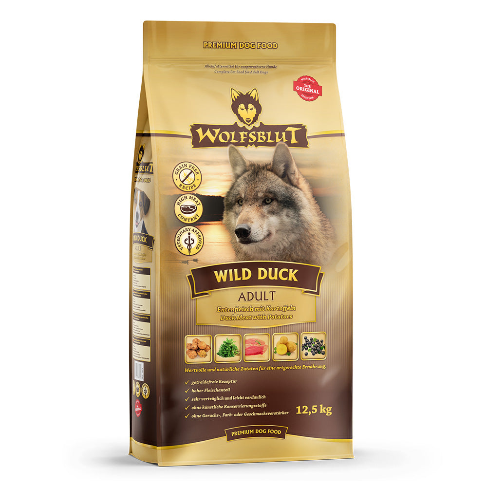 Wolfsblut Adult
Wild Duck - Ente und Kartoffel
12,5 kg