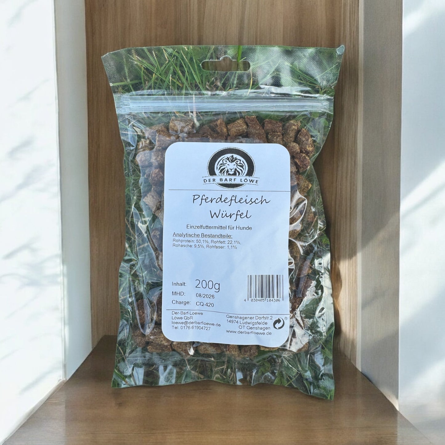 Pferdefleisch Würfel getrocknet 200g