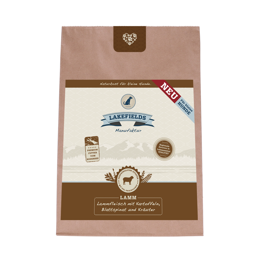 TROCKENFLEISCH-MENÜ LAMM FÜR AUSGEWACHSENE, KLEINE HUNDE 1kg