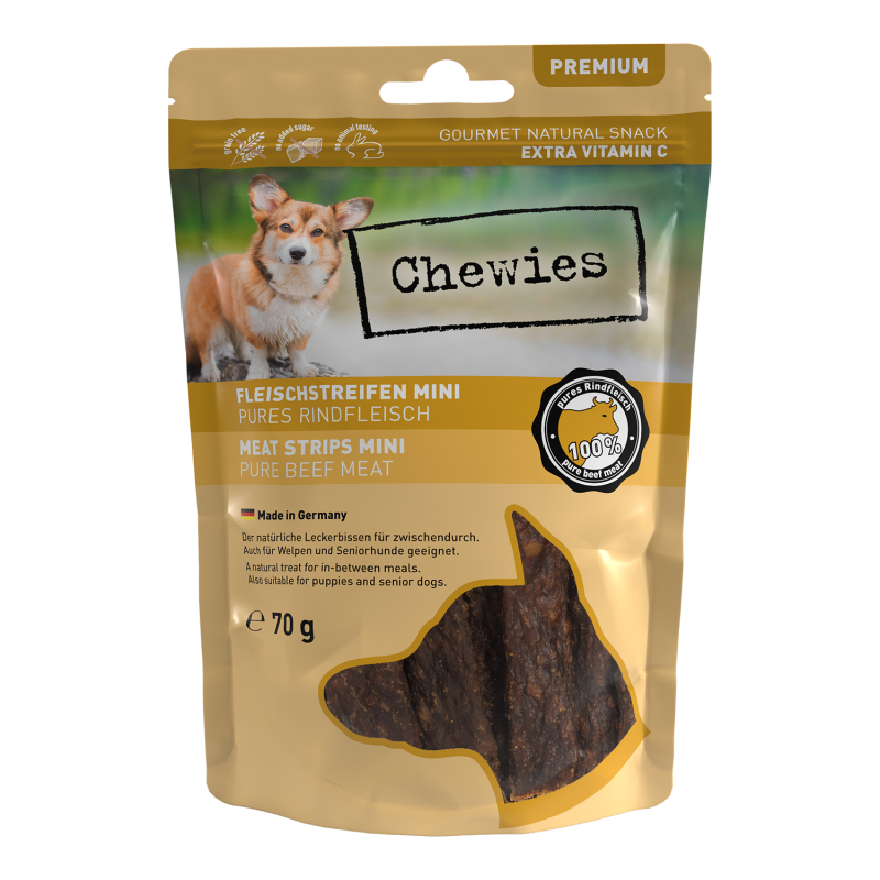 Chewies Fleischstreifen Rind 70g