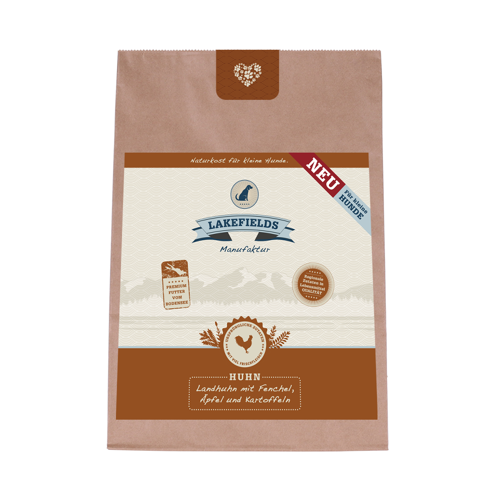 TROCKENFLEISCH-MENÜ HUHN FÜR AUSGEWACHSENE, KLEINE HUNDE 1kg