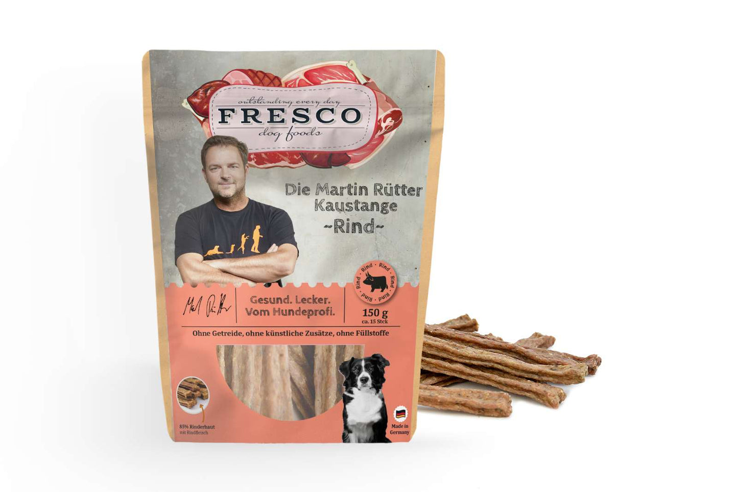 Die Martin Rütter Kaustange mit Rind 150g