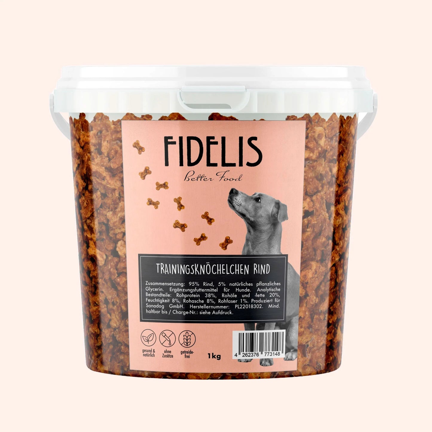 Trainingsknöchelchen Rind (1kg Eimer) FIDELIS