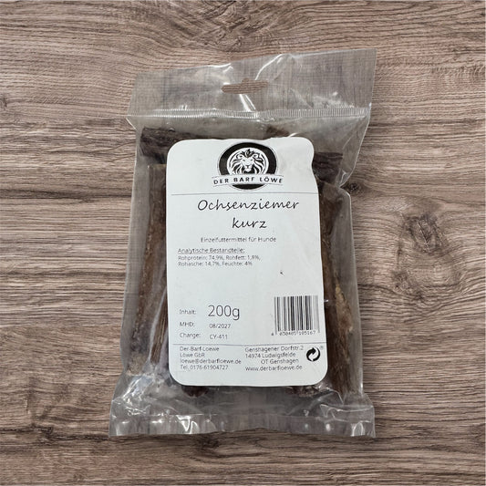 Ochsenziemer kurz 200g - getrocknet