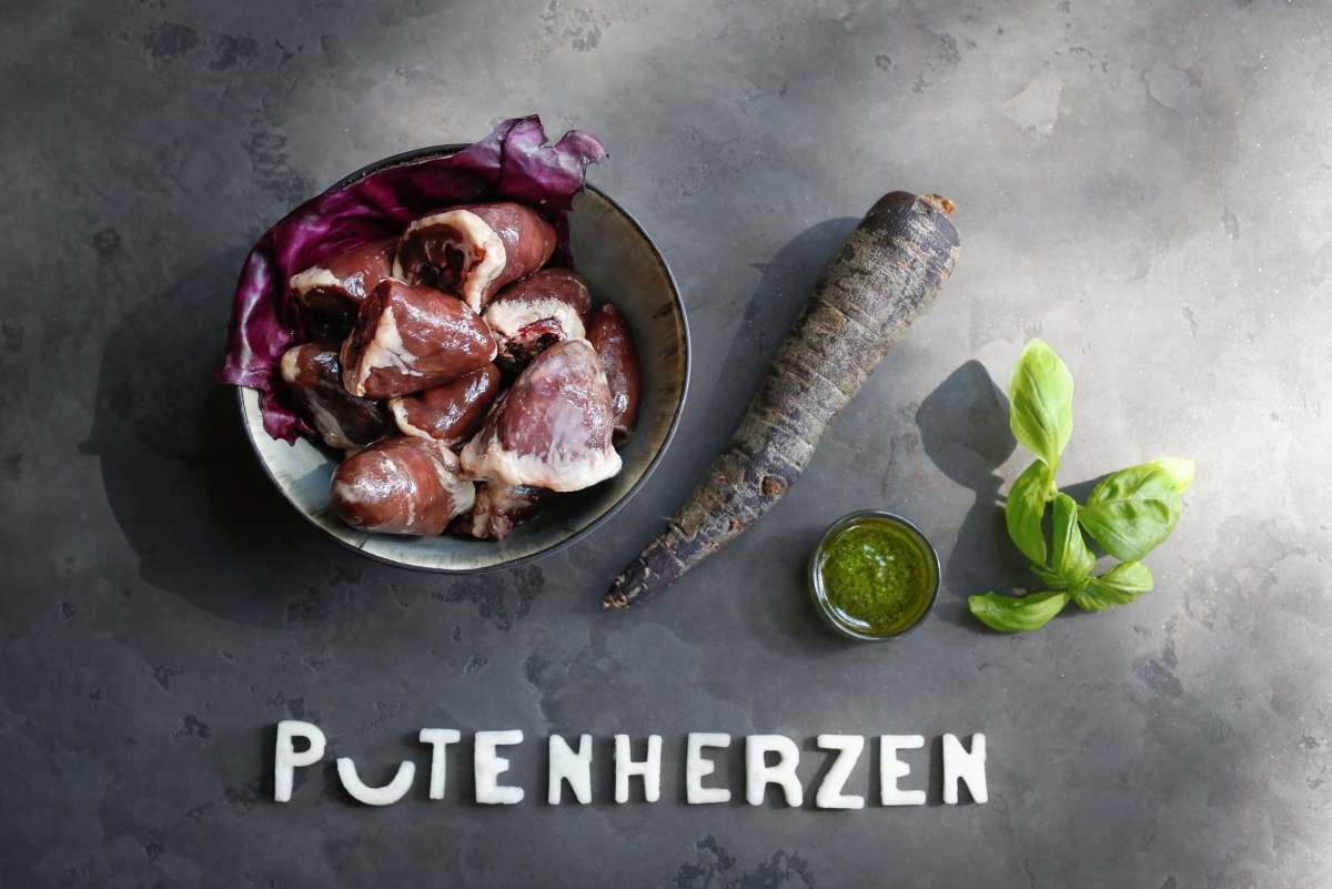 Putenherzen roh ganz 1000g