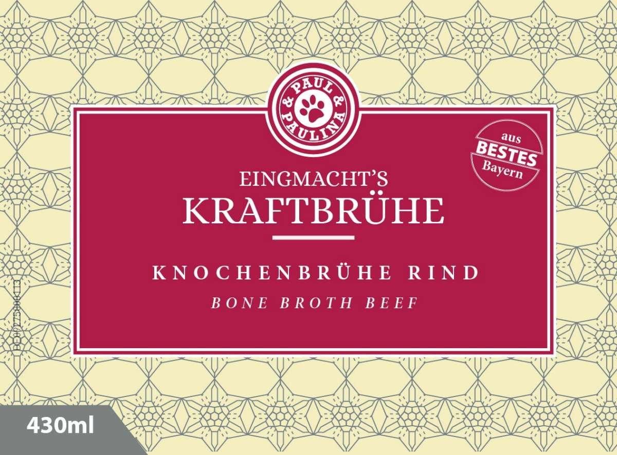 Knochenbrühe vom Rind mit Gemüse 400ml