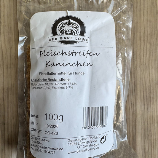 Fleischstreifen Kaninchen - luftgetrocknet 100g