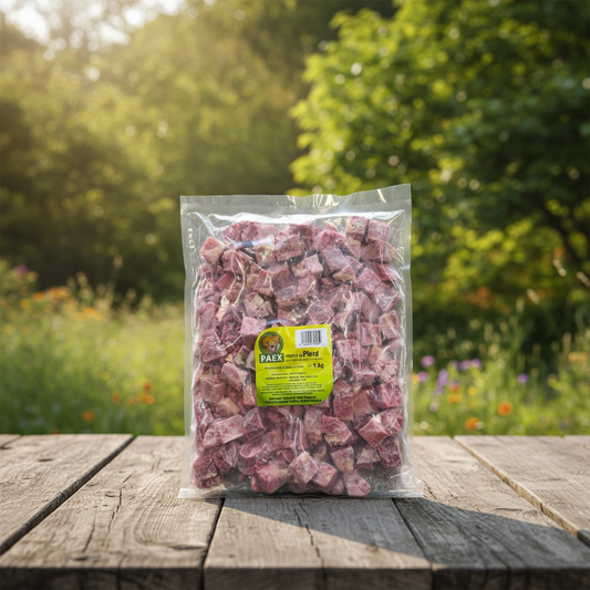 Pferdemuskelfleisch in Stücken 1000g - PAEX