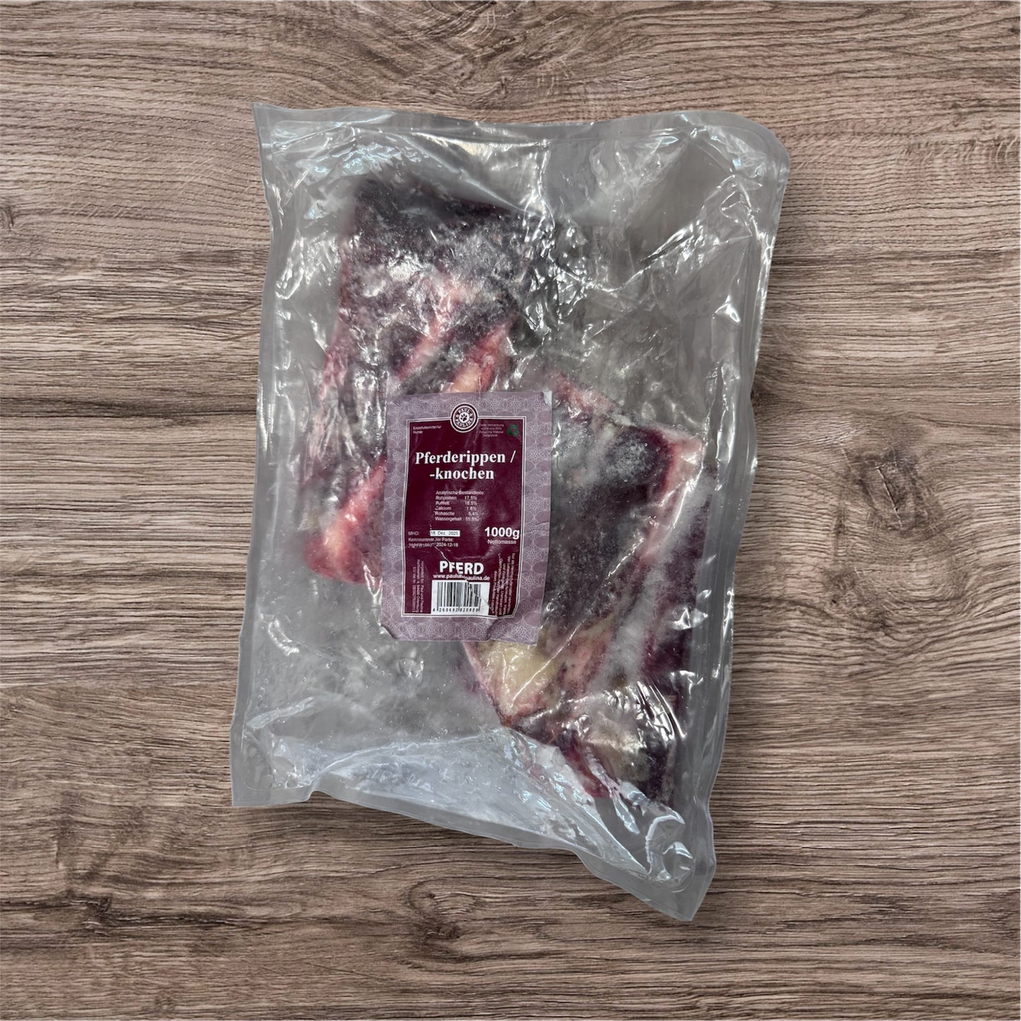 Pferderippen 1000 g tiefgefroren