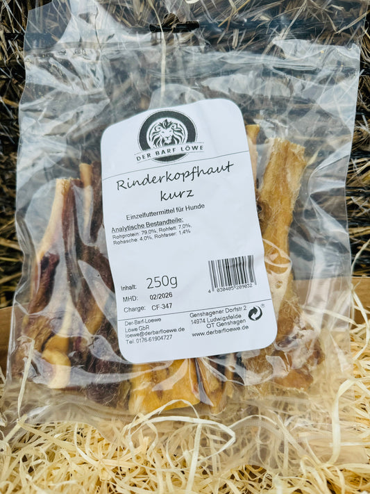 Rinderkopfhaut kurz - getrocknet 250g