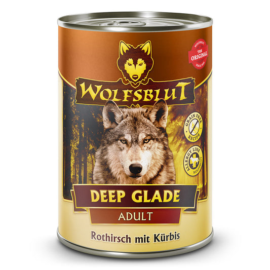 Wolfsblut Adult
Deep Glade - Rothirsch mit Kürbis Dose 395 g