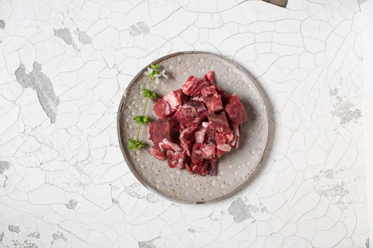 Muskelfleisch vom Strauß in Würfel (geschnetzelt) 1000g