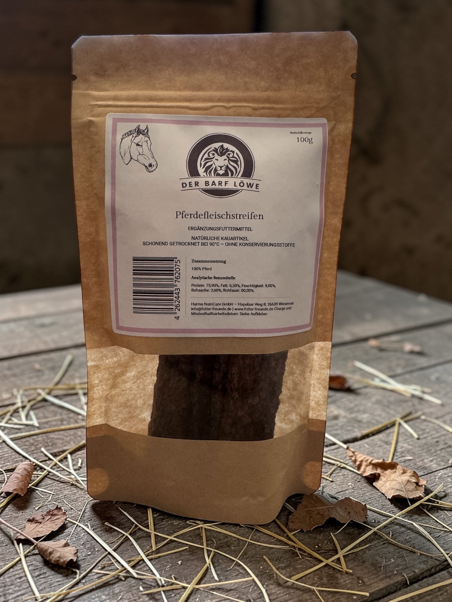 Fleischstreifen Pferd getrocknet 100g