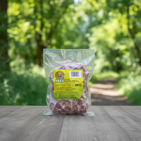 Sous Vide/Brühbarf Rindfleisch Würfel 500g PAEX