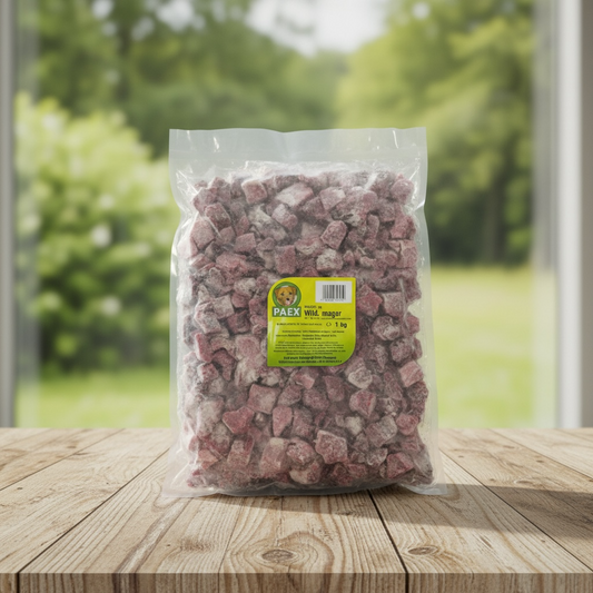 Wild in Stücken/Würfel mager 1000g PAEX