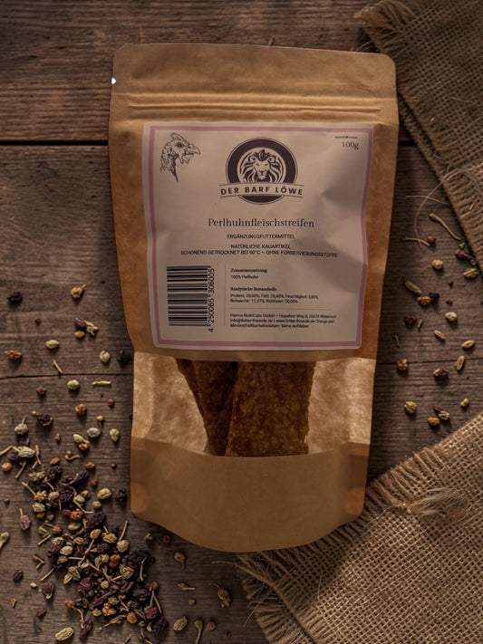 Fleischstreifen vom Perlhuhn getrocknet 100g