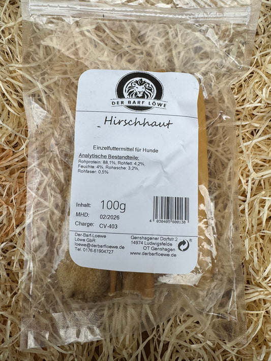 Hirschaut getrocknet 100g