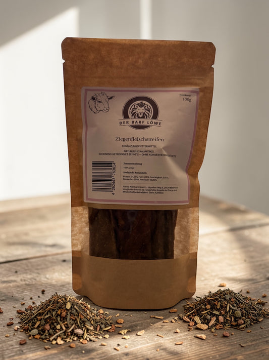 Fleischstreifen Ziege getrocknet 100g
