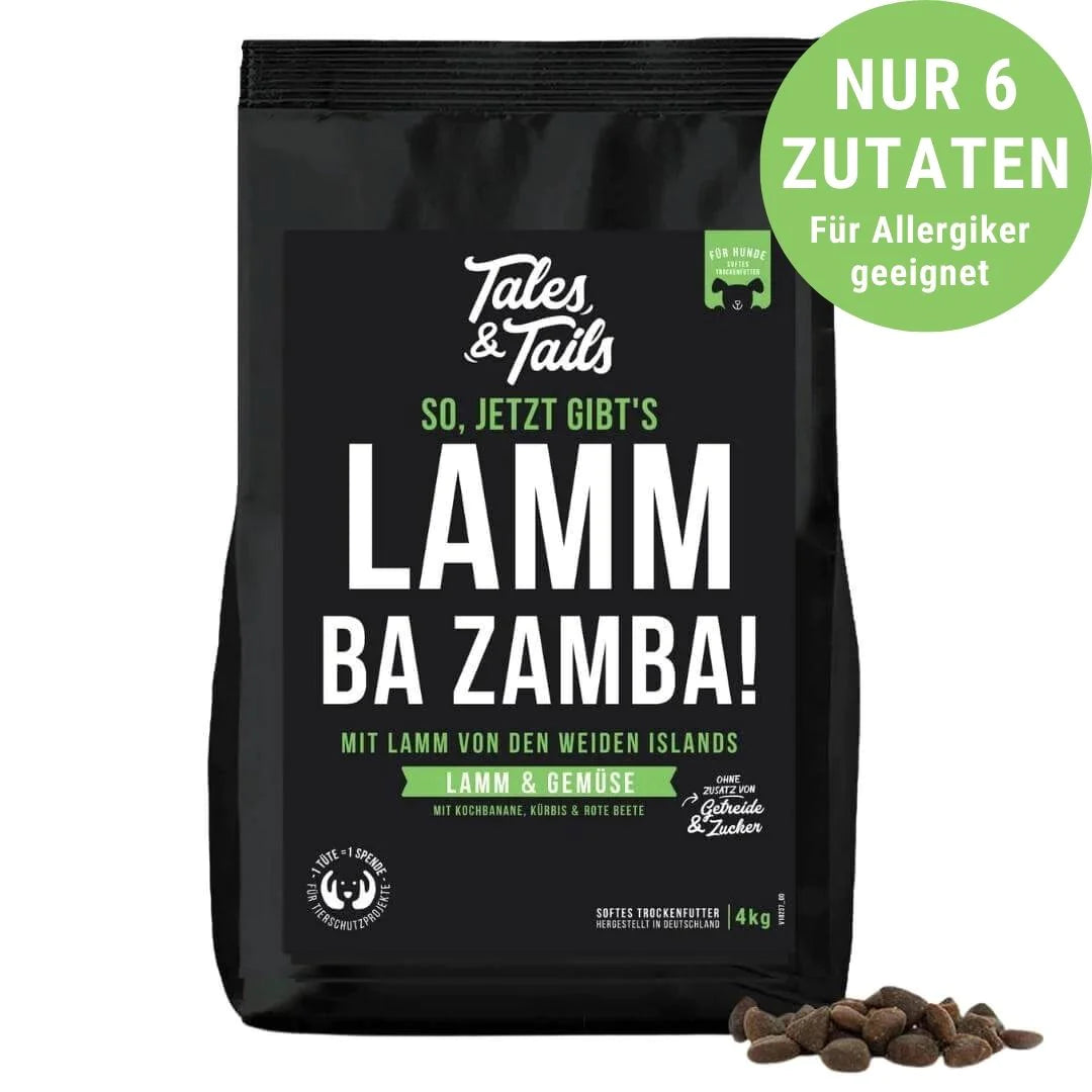 LammBa Zamba!
Softes Trockenfutter - Hundefutter mit Lamm 4kg