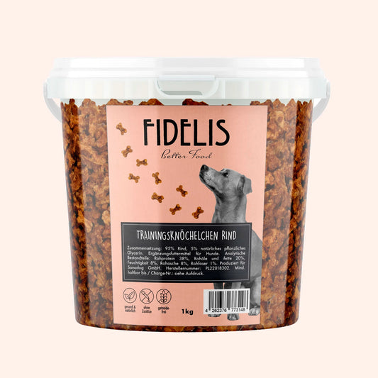 Trainingsknöchelchen Rind (1kg Eimer) FIDELIS