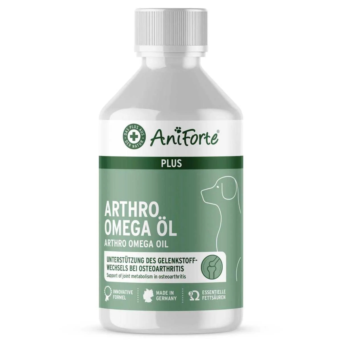 AniForte® plus Arthro Omega Öl
Diätfuttermittel zur Unterstützung bei Osteoarthritis 250ml