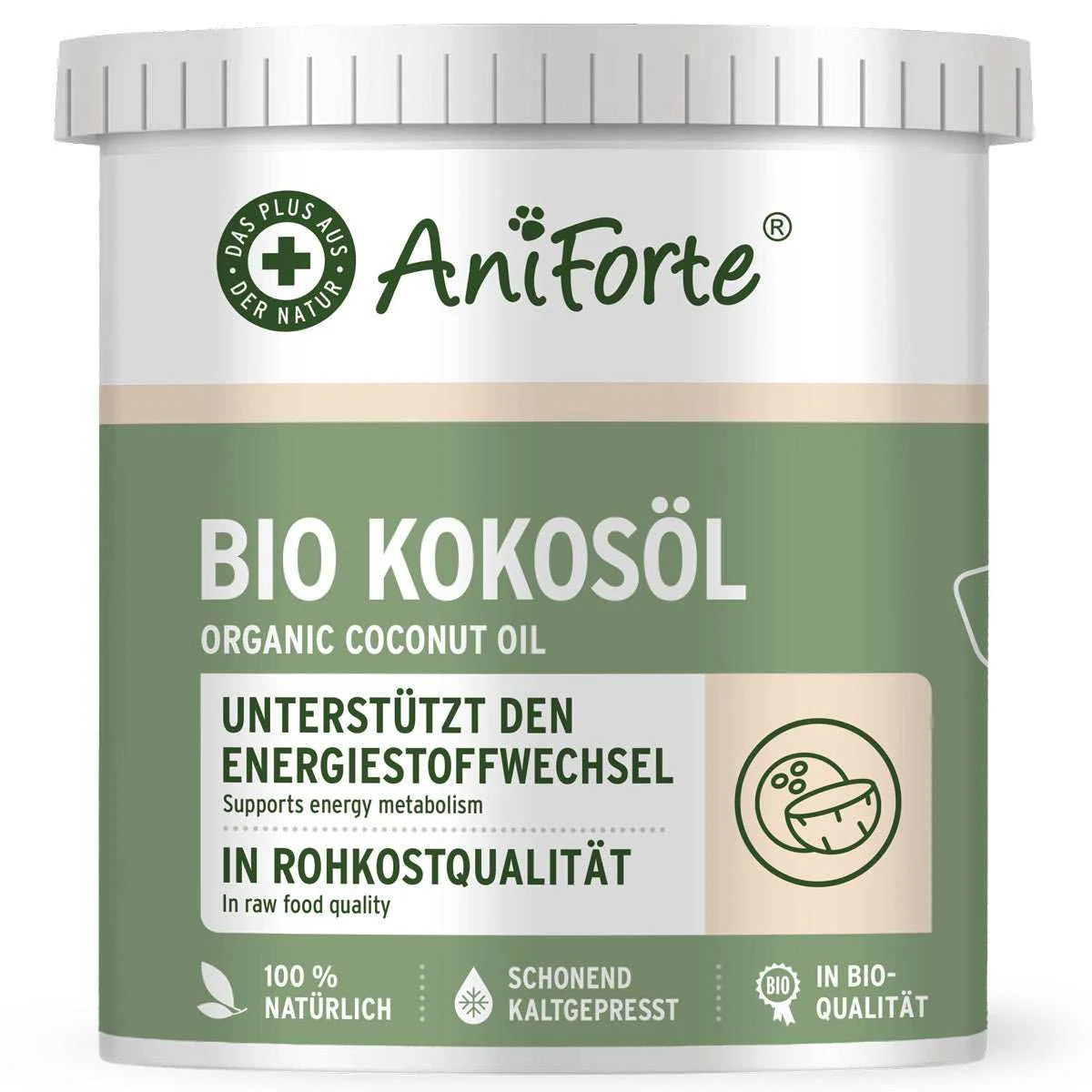 Bio Kokosöl
Für Energiestoffwechsel & Fellpflege 400ml