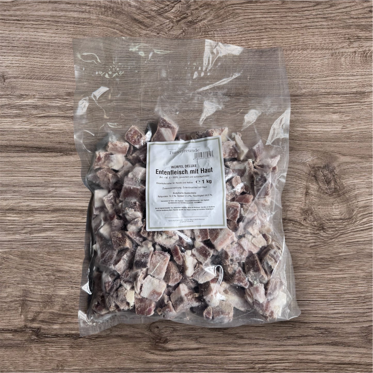 Entenfleisch mit Haut in Würfeln 1000g