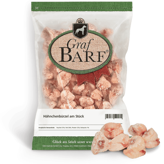 Hähnchenbürzel am Stück 1000g Graf Barf
