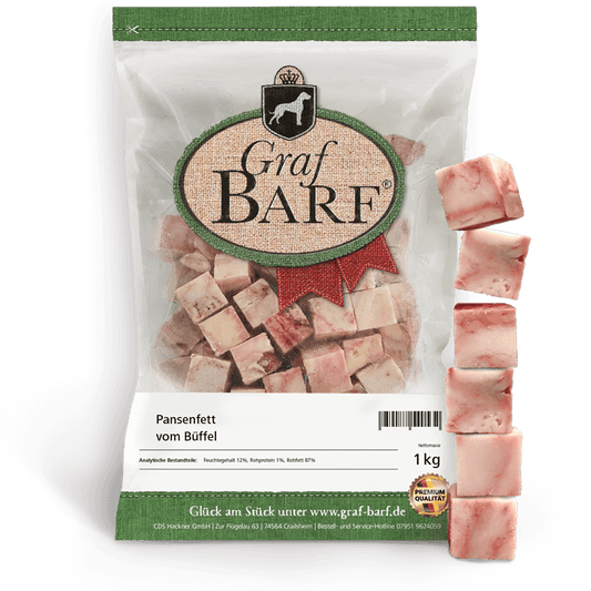 Pansenfett Büffel in Würfel 1000g Graf Barf