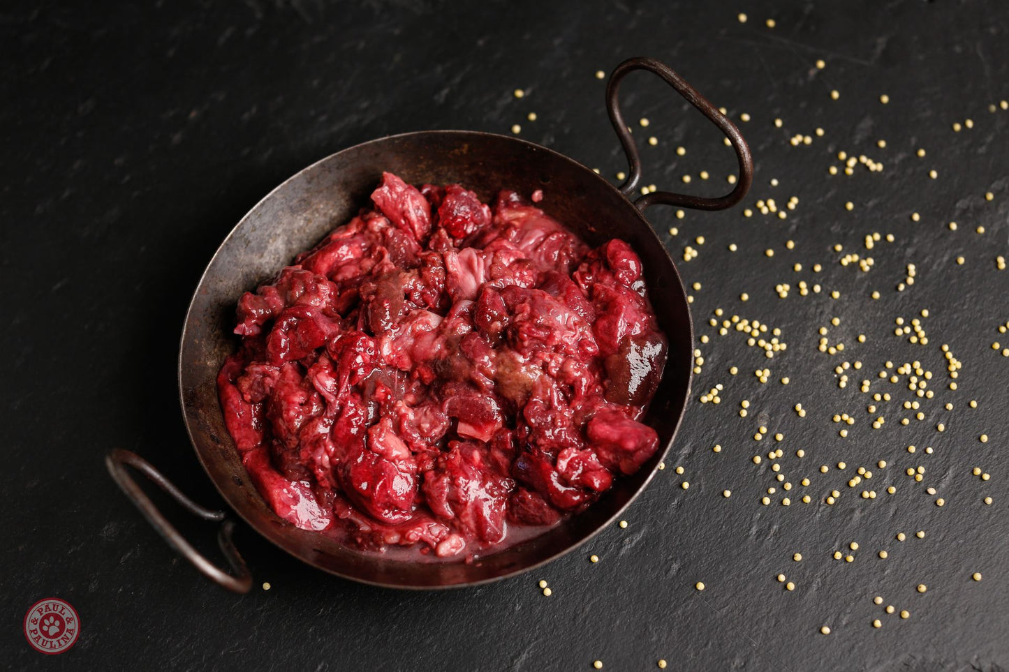 Barf n Roll Lamminnereienmix roh 500g gewolft Paul&Paulina