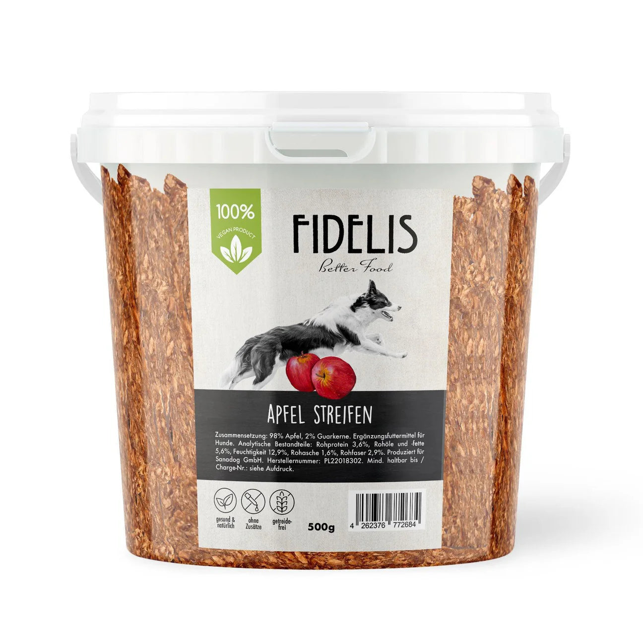 Veggie Streifen Apfel (500g-Eimer) FIDELIS