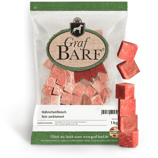 Hähnchenfleisch, fein zerkleinert 1000g Graf BARF