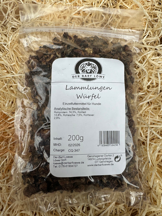 Lammlungen Würfel - getrocknet 200g